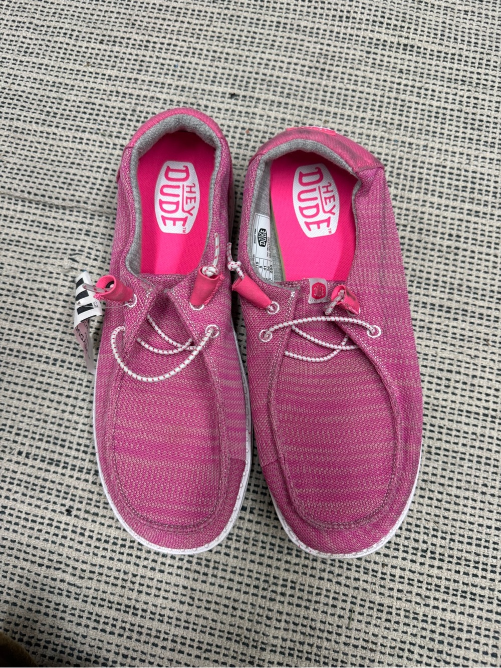 HEY DUDE Women's Wendy Sport Mesh Shoes Size 10 in Bright Pink - Picture 5 of 9